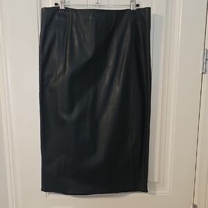 Ann Taylor Dark Green Midi Skirt